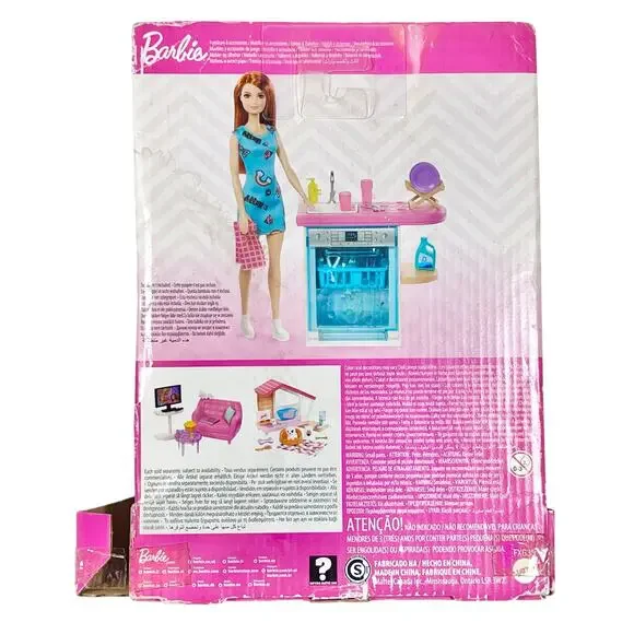 Barbie The Pioneer Woman Doll & Kitchen Set Bundle Barbecue Pasta Dishwasher